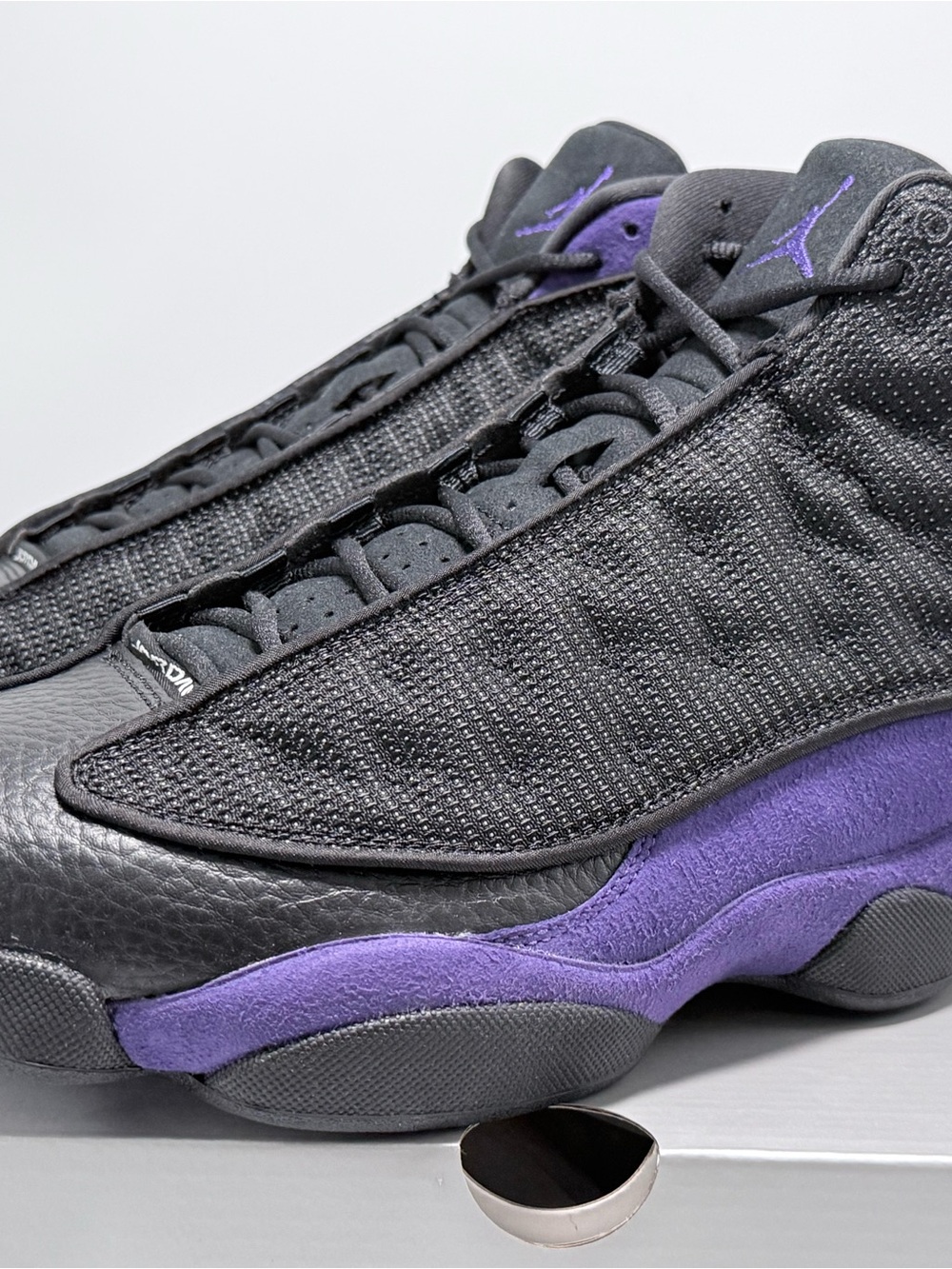 Size 11.5 Men’s New In Box Jordan Retro Black and Purple 13 Men's Sneakers